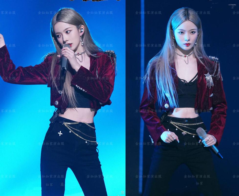Women's Two Piece Pants Kpop Korea Girl Group Jazz Show Dancing Long Sleeve Jacket Vest Tops Women Dancer Team Stage Performance Slim Rave, Jacket and vest
Women's Two Piece Pants Kpop Korea Girl Group Jazz Show Dancing Long Sleeve Jacket Vest Tops Women Dancer Team Stage Performance Slim Rave, Jacket and vest