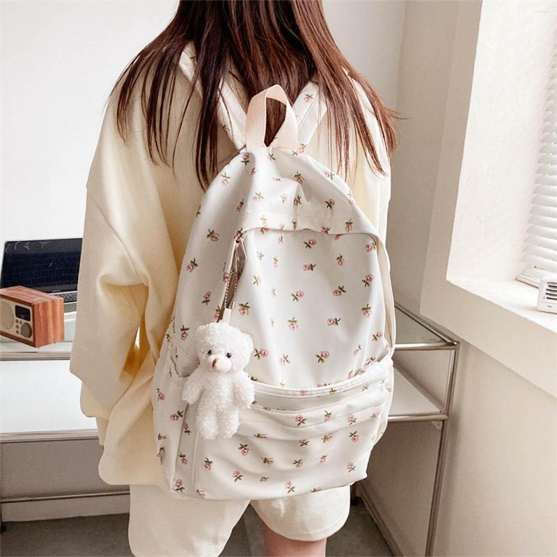 Backpack Floral Women's Female Multi-pocket Casual Travel Bag High Quality Schoolbag For Teenage Girl Book Laptop Knapsack, White
Backpack Floral Women's Female Multi-pocket Casual Travel Bag High Quality Schoolbag For Teenage Girl Book Laptop Knapsack, White