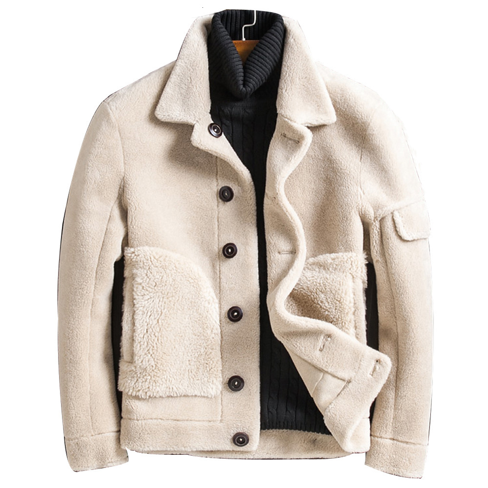 Men's Wool Blends Oversized 5XL Mans Woolen Coat High Quality Men's Lamb Fur Jacket and Coat Casual Fashion Thick Warm Velvet Outerwear Overcoat 221014, Beige
Men's Wool Blends Oversized 5XL Mans Woolen Coat High Quality Men's Lamb Fur Jacket and Coat Casual Fashion Thick Warm Velvet Outerwear Overcoat 221014, Beige