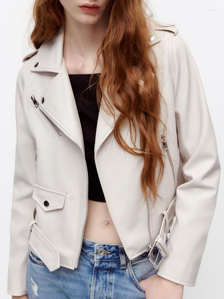 Women' Leather Spring Autumn Women Black Pu Faux Jacket With Belt Streetwear Female Moto Biker Zipper Short Coat Outwear, Beige
Women' Leather Spring Autumn Women Black Pu Faux Jacket With Belt Streetwear Female Moto Biker Zipper Short Coat Outwear, Beige