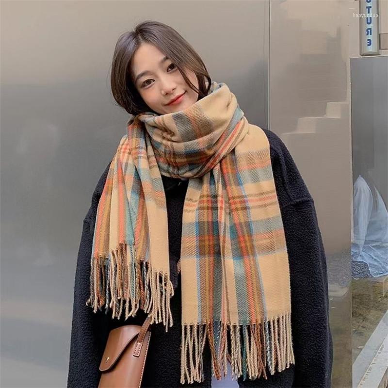 Scarves Neck Scarf For Woman Imitation Cashmere Long Knitted Warm Plaid Scarfs Shawl And Women Winter
Scarves Neck Scarf For Woman Imitation Cashmere Long Knitted Warm Plaid Scarfs Shawl And Women Winter