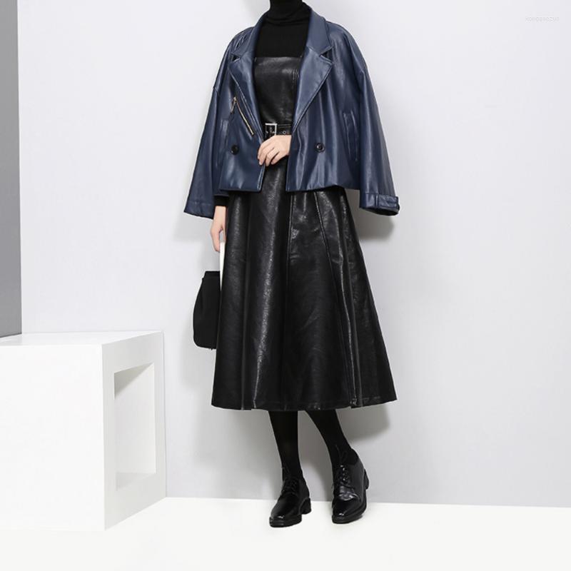 Women's Leather UETEEY 2022 Spring Light Cooked Temperament French Elegance European And American One -lessee Body Type PU Dress Female, Black
Women's Leather UETEEY 2022 Spring Light Cooked Temperament French Elegance European And American One -lessee Body Type PU Dress Female, Black