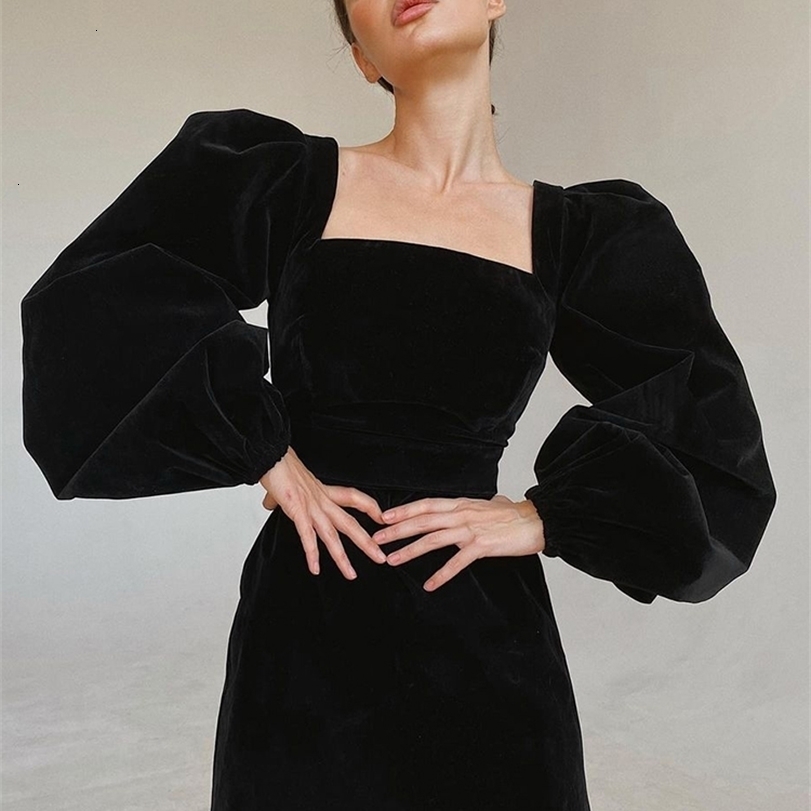 Party Dresses Mnealways18 Evening Puff Sleeve Women Velvet Winter Black Sexy Bodycon Square Collar Mini Christmas 221113
Party Dresses Mnealways18 Evening Puff Sleeve Women Velvet Winter Black Sexy Bodycon Square Collar Mini Christmas 221113