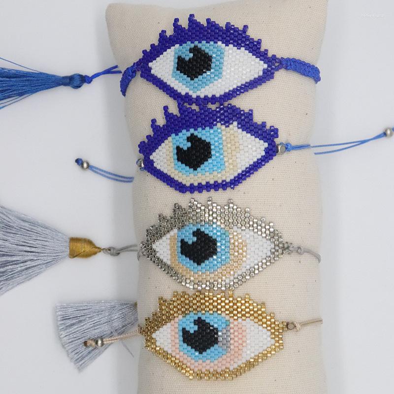 Strand Beaded Bracelet Hand Woven Simplicity Geometry Personality Eye Fashion Bohemia Adjustable Unisex Rice Ball
Strand Beaded Bracelet Hand Woven Simplicity Geometry Personality Eye Fashion Bohemia Adjustable Unisex Rice Ball
