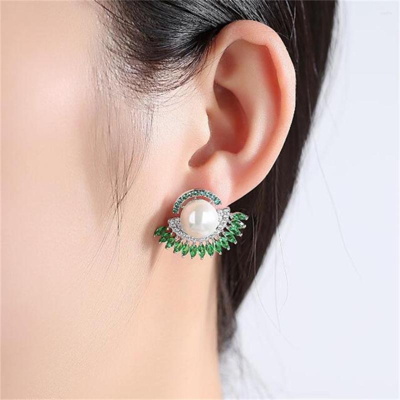 Stud Earrings Grier Scalloped Pearl Earring Female Carbic Zircon Retro Color Jewelry Wedding Active Dangle Style Girls
Stud Earrings Grier Scalloped Pearl Earring Female Carbic Zircon Retro Color Jewelry Wedding Active Dangle Style Girls