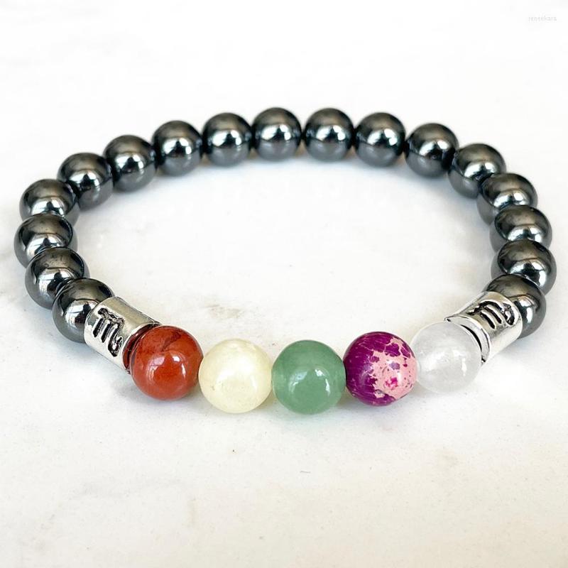 Link Bracelets MG1651 Design Scorpio Zodiac Bracelet 8 MM Grade Hematite Crown Chakra Energy Wrist Mala Natural Gemstone Jewelry
Link Bracelets MG1651 Design Scorpio Zodiac Bracelet 8 MM Grade Hematite Crown Chakra Energy Wrist Mala Natural Gemstone Jewelry