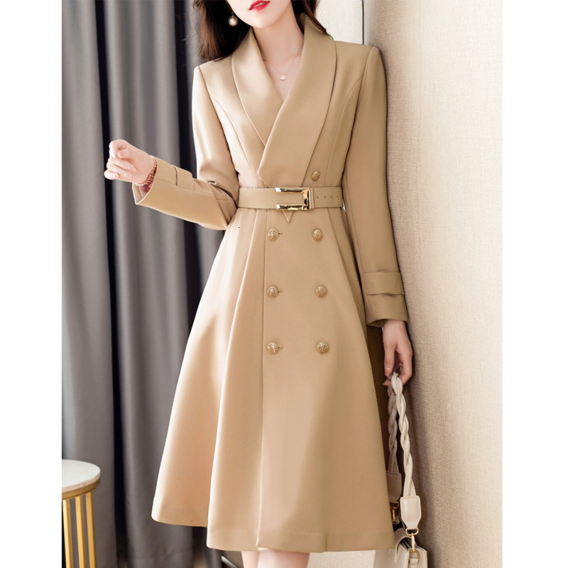 Women's Trench Coats Spring Autumn Women Windbreaker Coat Midlength Fashion Overcoat Double Breasted Slim Belt Trench Coat Feminino 221111, Khaki
Women's Trench Coats Spring Autumn Women Windbreaker Coat Midlength Fashion Overcoat Double Breasted Slim Belt Trench Coat Feminino 221111, Khaki
