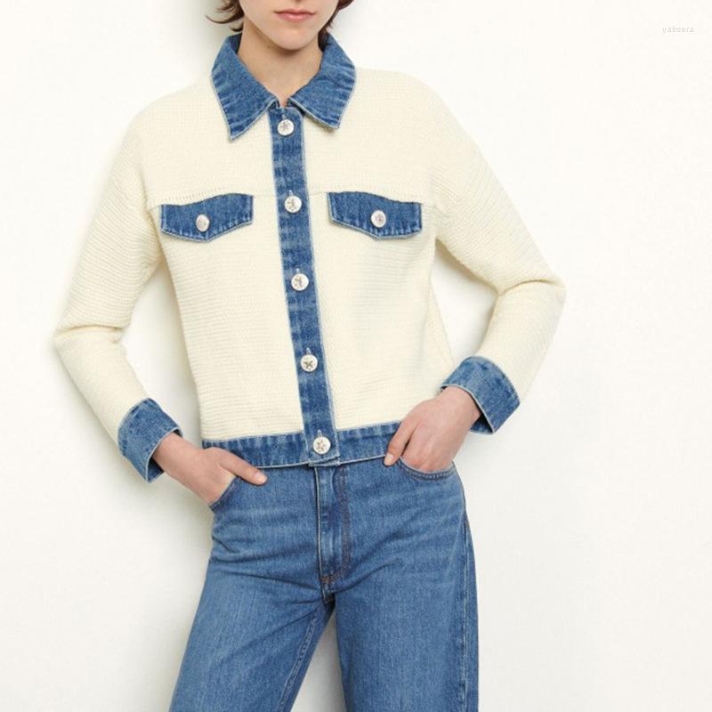 Women' Leather Family Cowboy Stitched Knitted Jacket Women' Motorcycle French Celebrity Slim Small Fragrance Thin Xia Xin, White
Women' Leather Family Cowboy Stitched Knitted Jacket Women' Motorcycle French Celebrity Slim Small Fragrance Thin Xia Xin, White
