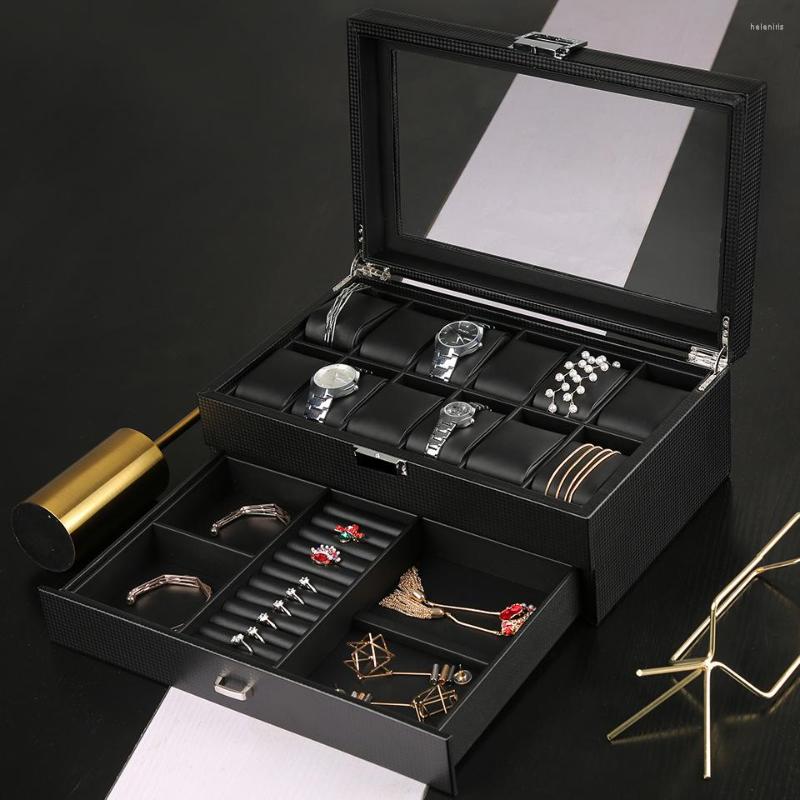 Watch Boxes Men Box Organizer Storage Luxury Wood Case Wooden Jewelry Display Glass Cabinet 12 Slots Women's Accessories
Watch Boxes Men Box Organizer Storage Luxury Wood Case Wooden Jewelry Display Glass Cabinet 12 Slots Women's Accessories