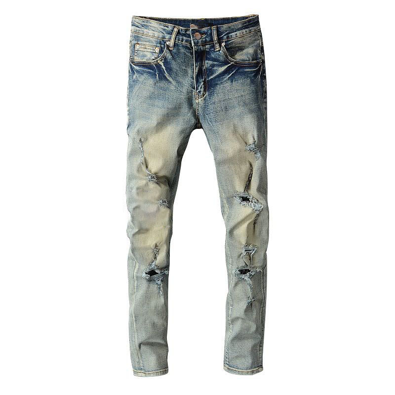 European jeans Designer ripped jean stack men embroidery quilting ripped for trend brand vintage pant mens fold slim skinny fashion Jeans sstraight pants ISJA
European jeans Designer ripped jean stack men embroidery quilting ripped for trend brand vintage pant mens fold slim skinny fashion Jeans sstraight pants ISJA