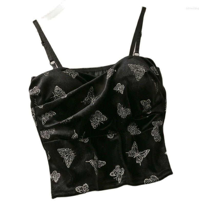 Women's Tanks HELIAR Velvet Tank Tops Bow Butterfly Print Black Crop Top Sexy Backless Sleeveless Lace Up Woman Vest Slim Chic Club Party, Moon
Women's Tanks HELIAR Velvet Tank Tops Bow Butterfly Print Black Crop Top Sexy Backless Sleeveless Lace Up Woman Vest Slim Chic Club Party, Moon