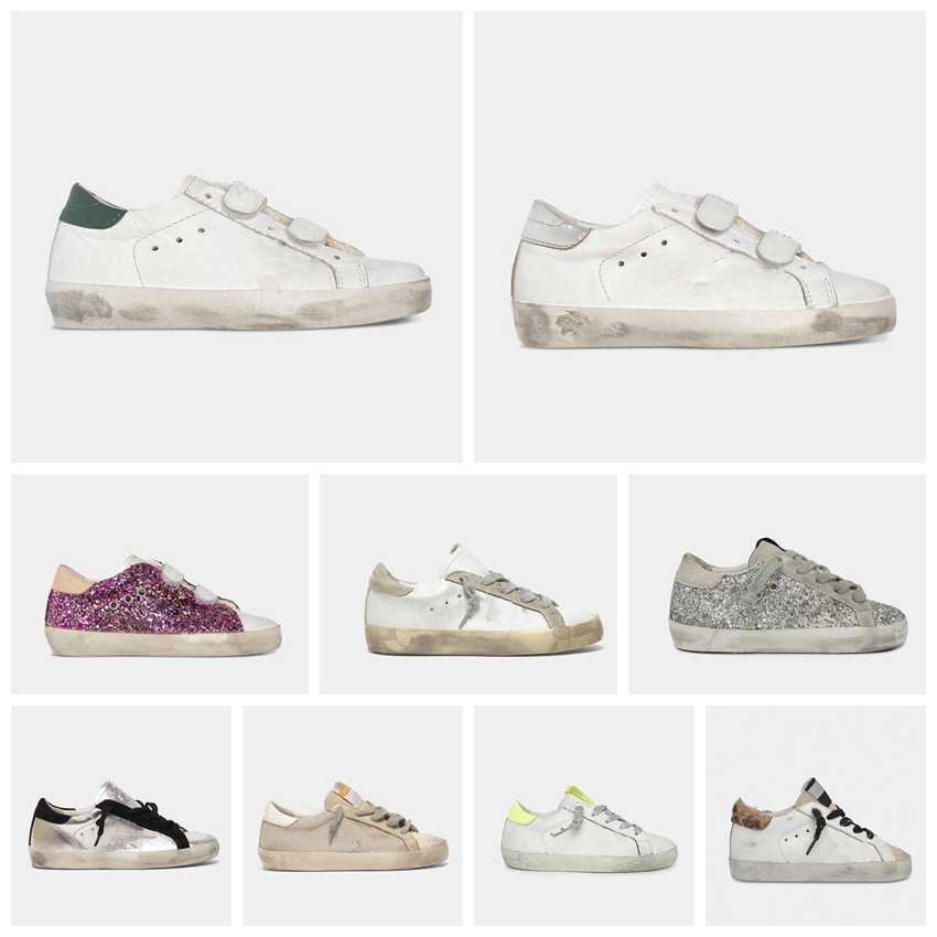 Selling Kids Shoe Italy Brand Golden infant Childrens Super Star Sneakers baby Sequin Classic White Do-old Dirty toddler Child Designer boys E577
Selling Kids Shoe Italy Brand Golden infant Childrens Super Star Sneakers baby Sequin Classic White Do-old Dirty toddler Child Designer boys E577