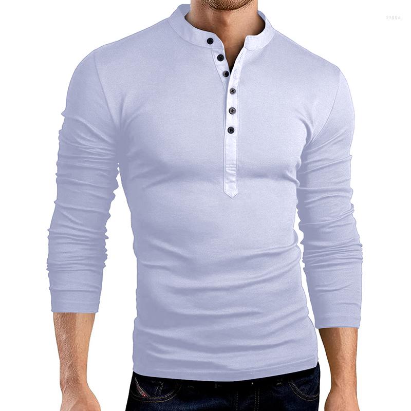 Men's T Shirts Sell Spring Autumn Mens Slim Fit V Neck Button Long Sleeve Muscle Tee T-shirt Casual Tops, White
Men's T Shirts Sell Spring Autumn Mens Slim Fit V Neck Button Long Sleeve Muscle Tee T-shirt Casual Tops, White