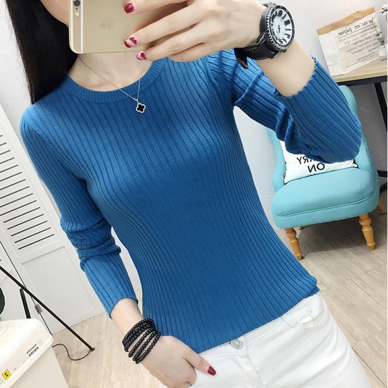Women' Sweaters Woman Spring Autumn Slim Fit Tight Long Sleeve Underwear Top Knitted Women' Round Neck Sweater, Black
Women' Sweaters Woman Spring Autumn Slim Fit Tight Long Sleeve Underwear Top Knitted Women' Round Neck Sweater, Black