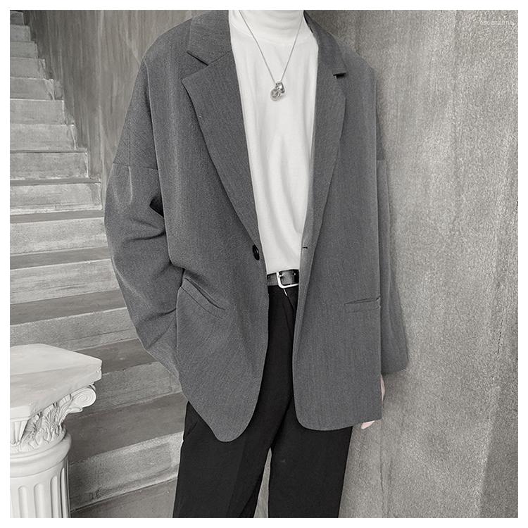 Men' Suits Men Blazers Fashion Solid Casual Chic Hong-Kong Ulzzang Male Outwear Ins Streetwear Retro Loose Young Notched Single Button, Gray
Men' Suits Men Blazers Fashion Solid Casual Chic Hong-Kong Ulzzang Male Outwear Ins Streetwear Retro Loose Young Notched Single Button, Gray