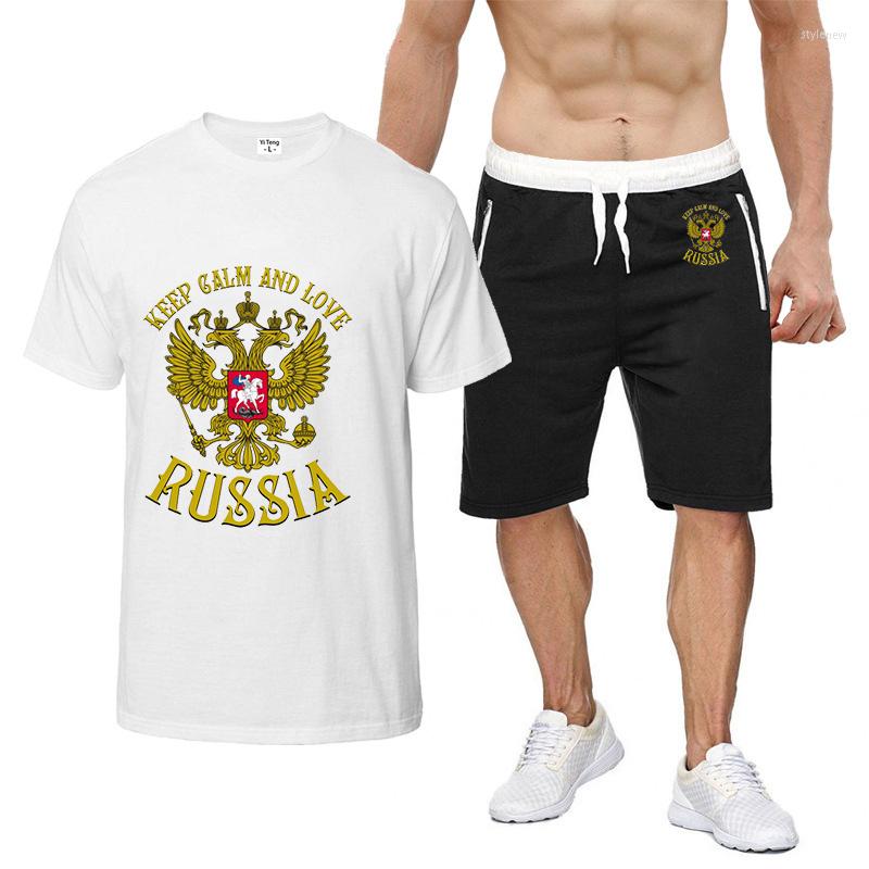 Men' Suits Russia Badge Gold Eagle Printing Men' Short Sleeve Summer Hip Hop Harajuku Style High Quality Cotton Tee Shorts Suit
Men' Suits Russia Badge Gold Eagle Printing Men' Short Sleeve Summer Hip Hop Harajuku Style High Quality Cotton Tee Shorts Suit