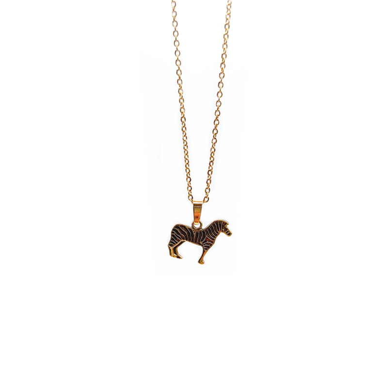 WJZB Fashion zebra pendant necklaces retro punk stainless steel collarbone necklaces jewelry wholesale
WJZB Fashion zebra pendant necklaces retro punk stainless steel collarbone necklaces jewelry wholesale