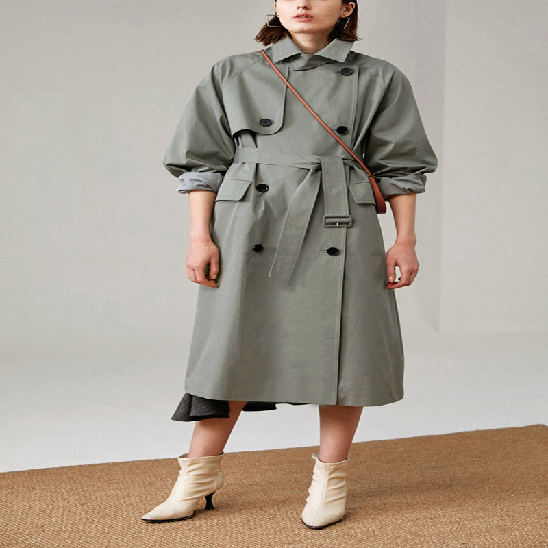Women's Trench Coats UK Brand Fashion Fall Autumn Casual Double breasted Simple Classic Long Trench coat with belt Chic Female windbreaker 221111, Khaki
Women's Trench Coats UK Brand Fashion Fall Autumn Casual Double breasted Simple Classic Long Trench coat with belt Chic Female windbreaker 221111, Khaki