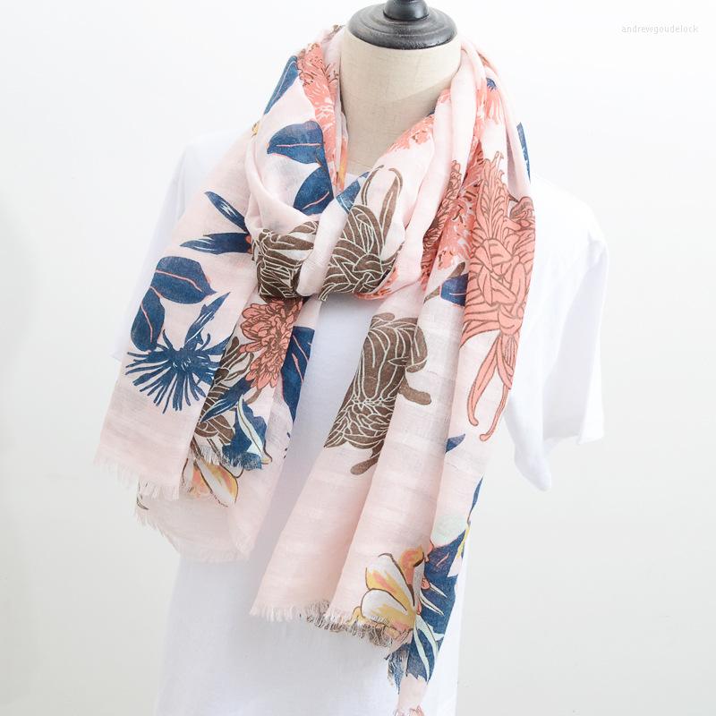 Scarves Women Solid Tropical Floral Printed Soft Scarf Fashion Girls Spring Summer Ivory Pink Flower Print Long Cape Shawl Wrap
Scarves Women Solid Tropical Floral Printed Soft Scarf Fashion Girls Spring Summer Ivory Pink Flower Print Long Cape Shawl Wrap