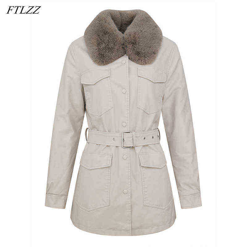 Ftlzz New Winter Women Large Fur Collar Faux Leather Jacket With Belt Streetwear Moto Biker Female Thick Warm Snow Jacket Spout J220727, Beige
Ftlzz New Winter Women Large Fur Collar Faux Leather Jacket With Belt Streetwear Moto Biker Female Thick Warm Snow Jacket Spout J220727, Beige