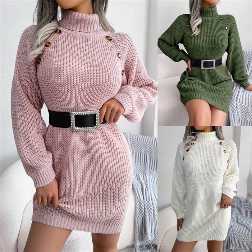 Party Dresses Autumn And Winter Casual Button High Neck Long Sleeve Bottomed Wool Dress Women Wear Mid Waist Solid Color Pencil Skirt Sweater 221113, White
Party Dresses Autumn And Winter Casual Button High Neck Long Sleeve Bottomed Wool Dress Women Wear Mid Waist Solid Color Pencil Skirt Sweater 221113, White