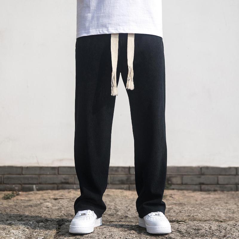 Men's Pants Chinese Style Spring Plus Size Drawstring Casual Harem Corduroy Straight Trousers Men Clothing Harajuku Sweatpants Male, Black
Men's Pants Chinese Style Spring Plus Size Drawstring Casual Harem Corduroy Straight Trousers Men Clothing Harajuku Sweatpants Male, Black