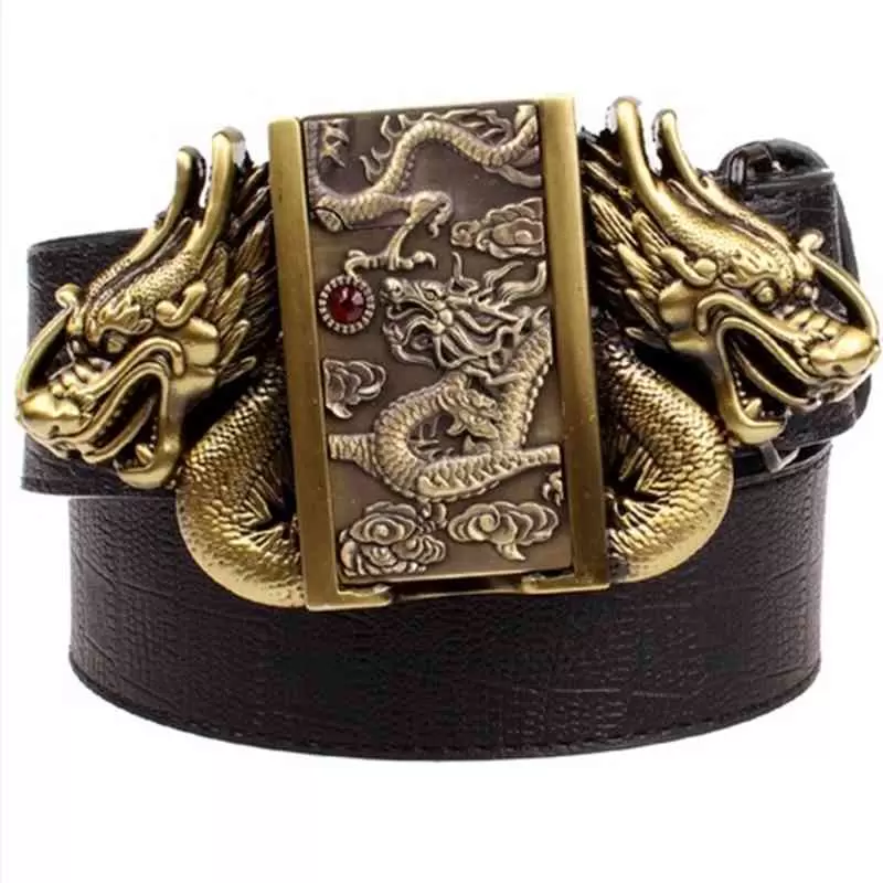 Double Dragon genuine leather belt lighter metal plate buckle for Zippo trading company Fsa, Black
Double Dragon genuine leather belt lighter metal plate buckle for Zippo trading company Fsa, Black