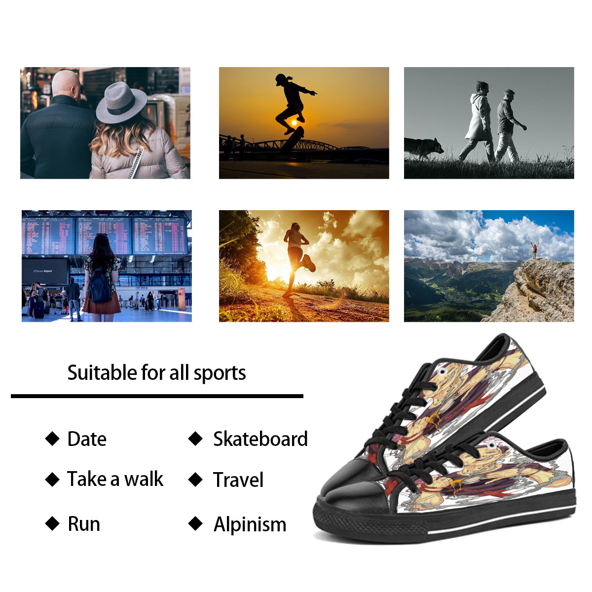 DIY Custom shoes Classic Canvas Skateboard casual Accept triple black customization UV printing low Cut mens womens sports sneakers waterproof size 38-45 COLOR14
DIY Custom shoes Classic Canvas Skateboard casual Accept triple black customization UV printing low Cut mens womens sports sneakers waterproof size 38-45 COLOR14
