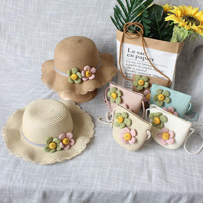 Hats Kids Straw Sun Hat Girls Summer Two Florals Cute Princess Outdoor Beach Baby Children UV Protection Panama Cap And Shoulder Bag, Blue bag
Hats Kids Straw Sun Hat Girls Summer Two Florals Cute Princess Outdoor Beach Baby Children UV Protection Panama Cap And Shoulder Bag, Blue bag