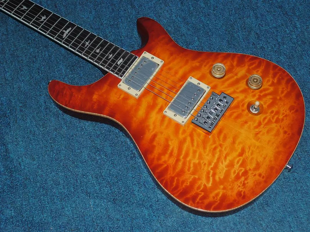 Custom electric guitar fingerboard Abalone bird inlaid maple fingerboard mahogany body quilted maple wood top
Custom electric guitar fingerboard Abalone bird inlaid maple fingerboard mahogany body quilted maple wood top