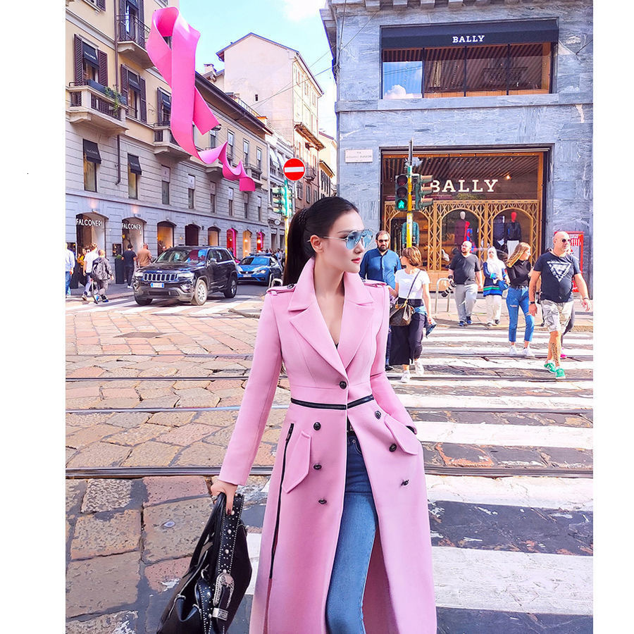 Women's Wool Blends Womens Woolen Coat Clothing Winter Korean Fashion Temperament Side Split England Jacket Female Outerwear 221114
Women's Wool Blends Womens Woolen Coat Clothing Winter Korean Fashion Temperament Side Split England Jacket Female Outerwear 221114