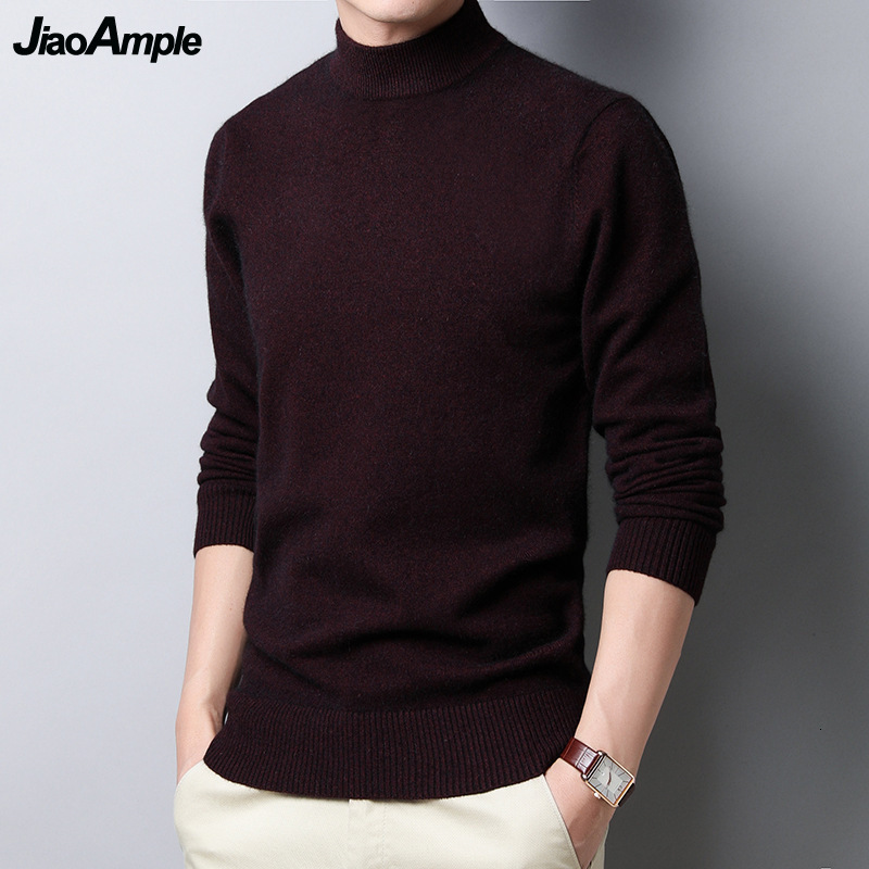 Men's Sweaters Autumn Winter Soft Warm Knitted Sweater Classic Joker Solid Black Mock Neck Long Sleeve Pullovers Man Fashion Casual Tops 221114, Blue
Men's Sweaters Autumn Winter Soft Warm Knitted Sweater Classic Joker Solid Black Mock Neck Long Sleeve Pullovers Man Fashion Casual Tops 221114, Blue