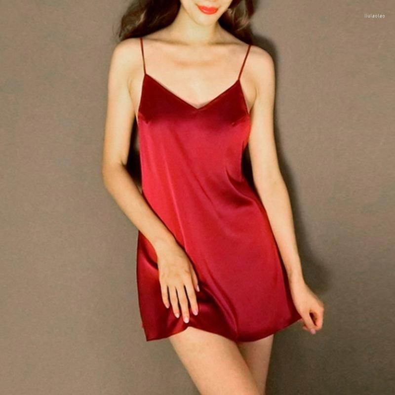 Women's Sleepwear Summer Women Sexy Solid Color Within Temptation Backless Ladies Sling Thin Comfortable For, Gray
Women's Sleepwear Summer Women Sexy Solid Color Within Temptation Backless Ladies Sling Thin Comfortable For, Gray