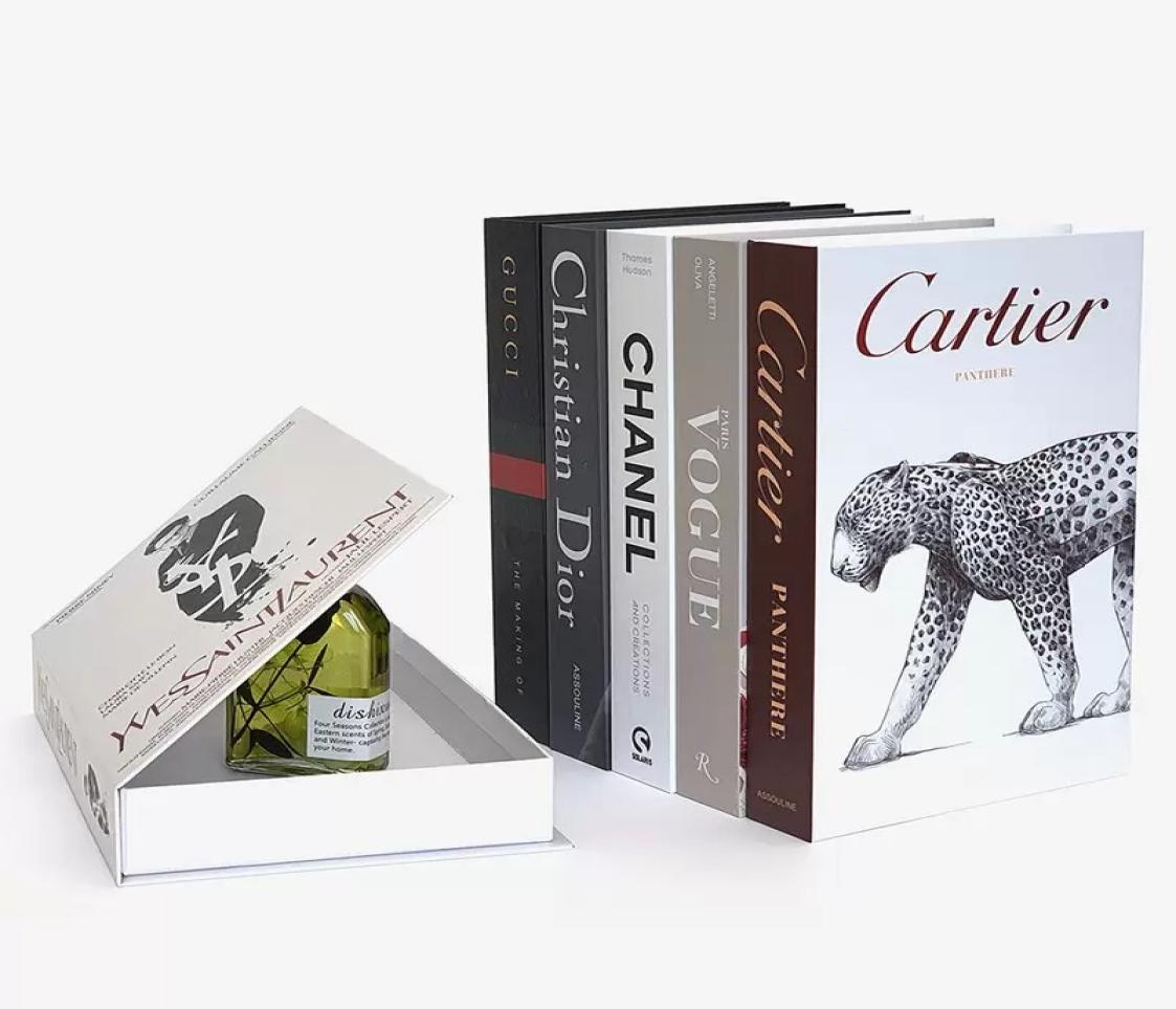 Luxury Simulation Fake Figurines Books For Decor Openable Storage Box Modern Simple Coffee Table Villa le Home Bedroom Room Props 7781531