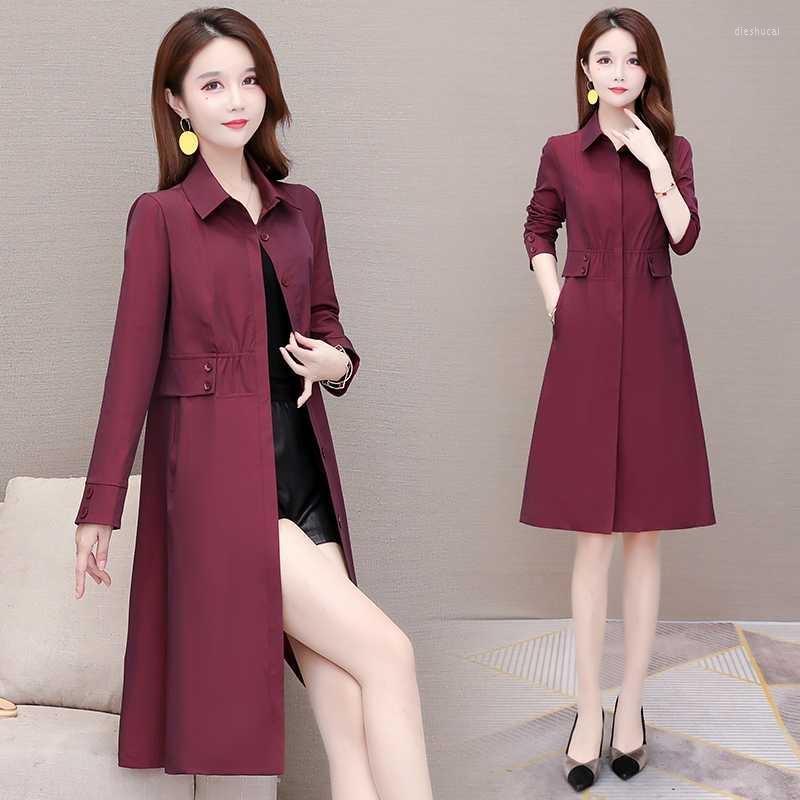 Women's Trench Coats Ladies Spring Mid-length Fashion Windbreaker Middle-aged Mother Casual Knee Draw Back Temperament Commute Korean Solid, Blue
Women's Trench Coats Ladies Spring Mid-length Fashion Windbreaker Middle-aged Mother Casual Knee Draw Back Temperament Commute Korean Solid, Blue