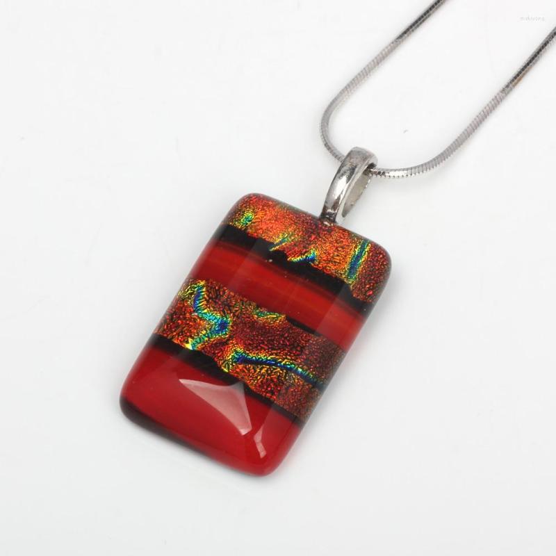 Pendant Necklaces OlingArt Rectangle Red And Orange Gold Foil Jewelry Limited Edition Special Customization Lampwork Glass For Necklace
Pendant Necklaces OlingArt Rectangle Red And Orange Gold Foil Jewelry Limited Edition Special Customization Lampwork Glass For Necklace