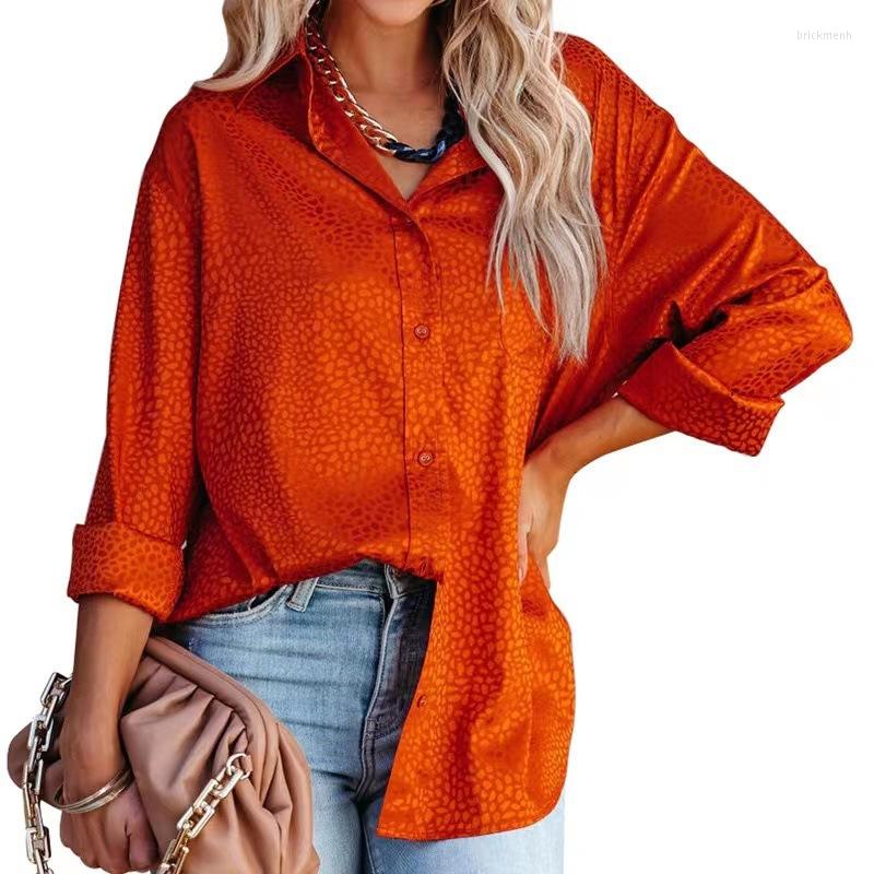 Women' Blouses Long Sleeve Print Satin Shirts Women Lapel Collar Spring Autumn Tops Casual Office Lady Street Shirt Clothing, Axr180 black
Women' Blouses Long Sleeve Print Satin Shirts Women Lapel Collar Spring Autumn Tops Casual Office Lady Street Shirt Clothing, Axr180 black