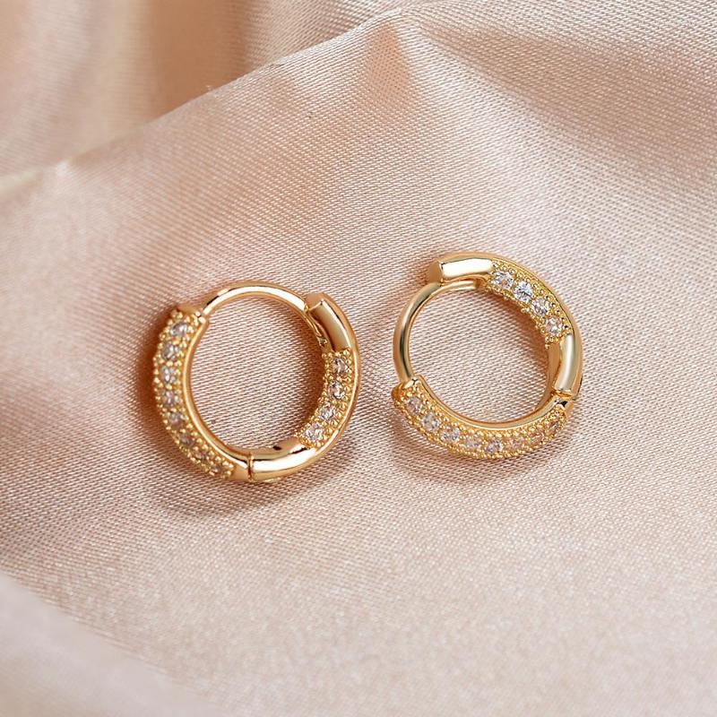 Hoop Earrings Trendy Round Circle Zircon Rhinestone Gold Plated Crystal Huggie Earring For Women Wedding Party Jewelry Gifts
Hoop Earrings Trendy Round Circle Zircon Rhinestone Gold Plated Crystal Huggie Earring For Women Wedding Party Jewelry Gifts