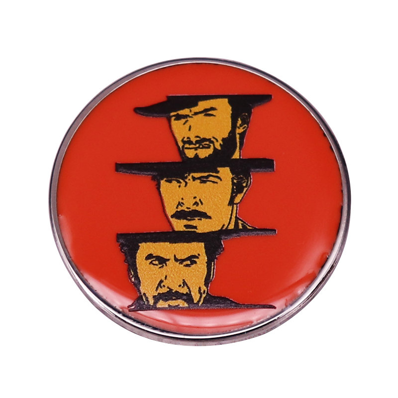 Blondie Angel Eyes Tuco Lapel Pin The Good Bad and Ugly Brooch Cowboy Badge Aergio Leone's Western Film Meme Jewelry, As picture
Blondie Angel Eyes Tuco Lapel Pin The Good Bad and Ugly Brooch Cowboy Badge Aergio Leone's Western Film Meme Jewelry, As picture