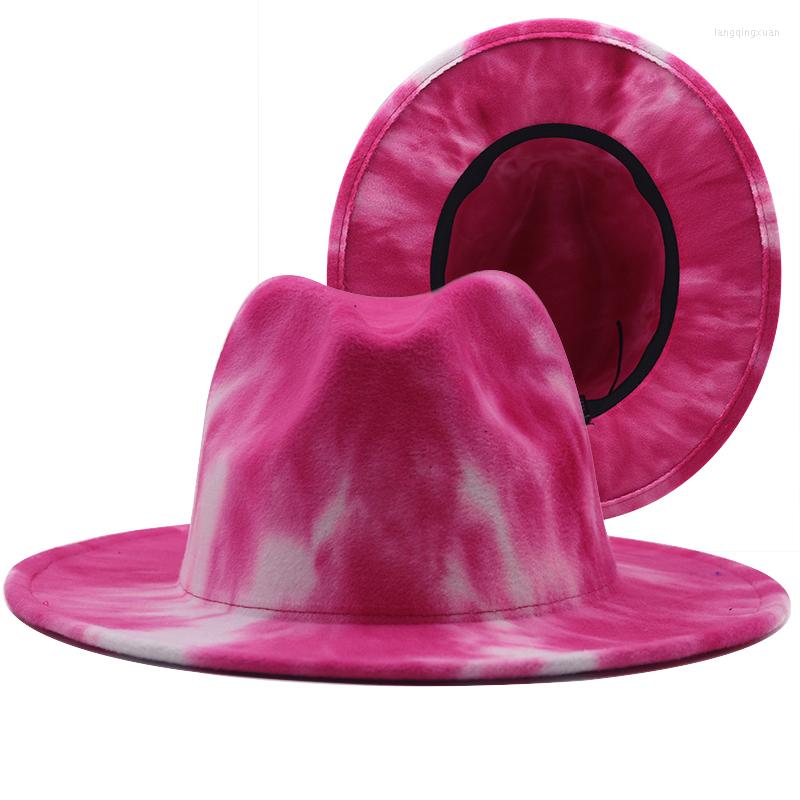 Berets 2022 Colorful Wide Brim Style Top Hat Panama Felt Fedoras For Men Women Wool British Jazz Cap 56-58CM, 04
Berets 2022 Colorful Wide Brim Style Top Hat Panama Felt Fedoras For Men Women Wool British Jazz Cap 56-58CM, 04