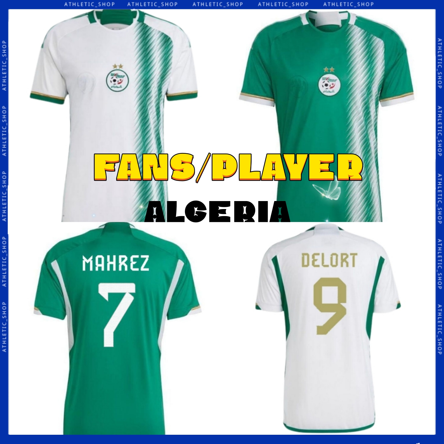 22 23 Algeria Mens Soccer Jerseys national team Algerie 2022 2023 SLIMANI MAHREZ FEGHOULI BENNACER ATAL Home Away Men player Version Football Shirts Uniforms, Away player
22 23 Algeria Mens Soccer Jerseys national team Algerie 2022 2023 SLIMANI MAHREZ FEGHOULI BENNACER ATAL Home Away Men player Version Football Shirts Uniforms, Away player