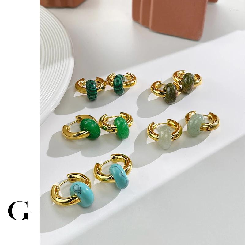 Hoop Earrings Ghidbk Multicolor Natural Stone Donut Beads Huggie For Women Chunky Gold Color Thick Hoops Detachable Gem
Hoop Earrings Ghidbk Multicolor Natural Stone Donut Beads Huggie For Women Chunky Gold Color Thick Hoops Detachable Gem