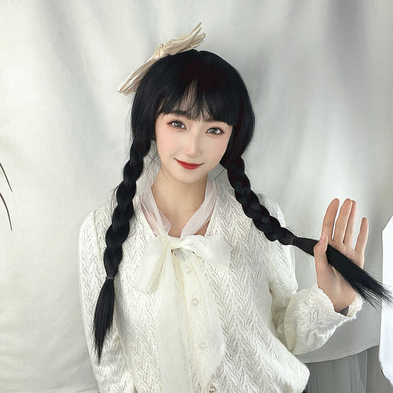 Women's Hair Wigs Lace Synthetic Women's Animation Cos Whole Head Double Twist Braid Wig Stage Performance Props Headgear, Purple
Women's Hair Wigs Lace Synthetic Women's Animation Cos Whole Head Double Twist Braid Wig Stage Performance Props Headgear, Purple