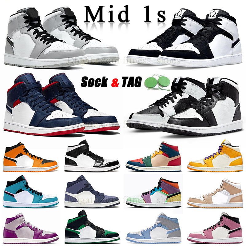 fashion mens women 1s mids basketball shoes authentic jumpman 1 mid light smoke grey split black and white digital pink blue mint lakers yellow toe og shadow j1 sneaker, M30 36-46 mid university blue grey
fashion mens women 1s mids basketball shoes authentic jumpman 1 mid light smoke grey split black and white digital pink blue mint lakers yellow toe og shadow j1 sneaker, M30 36-46 mid university blue grey