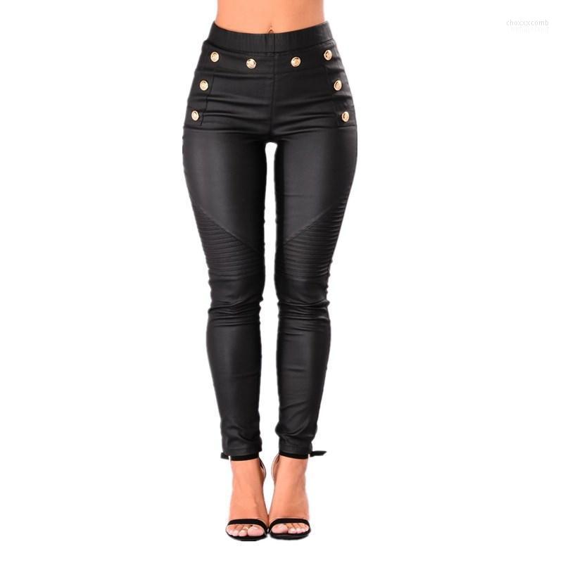 Women's Pants Women's & Capris Elegant Ladies Black Pencil PU Leather Matte Stretch High Waist Elastic Button Trousers For Women 2022
Women's Pants Women's & Capris Elegant Ladies Black Pencil PU Leather Matte Stretch High Waist Elastic Button Trousers For Women 2022