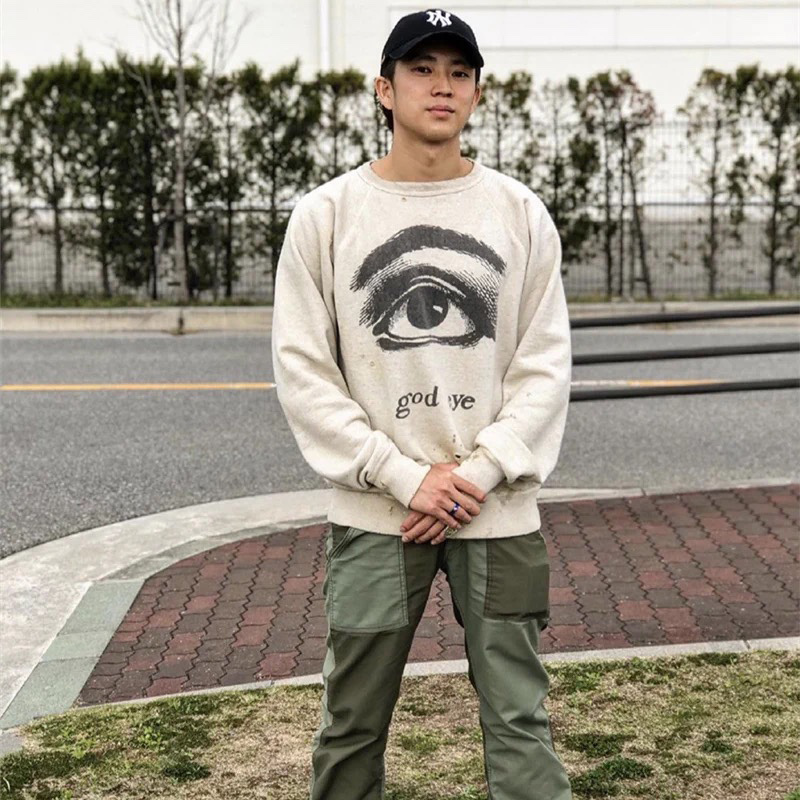 USA Vintage Washed Brocken God Eye Graffiti Hoodie 22fw Autumn Winter Fashion Men Women High Street Cotton Pullover Sweatshirt, Oatmeal
USA Vintage Washed Brocken God Eye Graffiti Hoodie 22fw Autumn Winter Fashion Men Women High Street Cotton Pullover Sweatshirt, Oatmeal