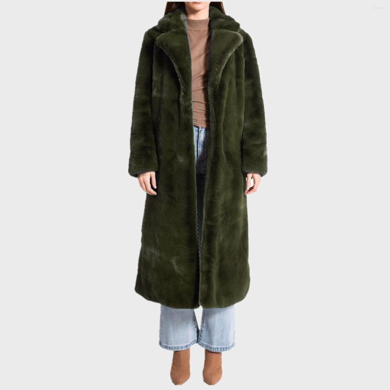Women' Fur 2022 Women Winter Faux Coat Medium-Length Plush Jacket Thick Warm Fluffy Green Oversized Loose
Women' Fur 2022 Women Winter Faux Coat Medium-Length Plush Jacket Thick Warm Fluffy Green Oversized Loose