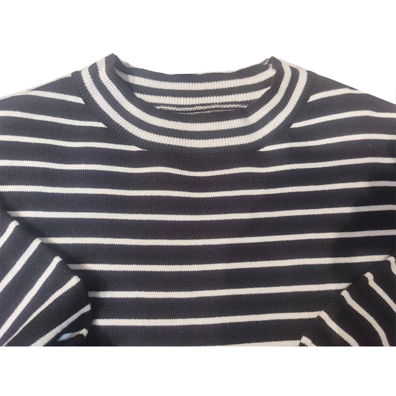 Women's Sweaters Striped top half high neck leggings women's long sleeve T-shirt new autumn and winter inside match, White
Women's Sweaters Striped top half high neck leggings women's long sleeve T-shirt new autumn and winter inside match, White