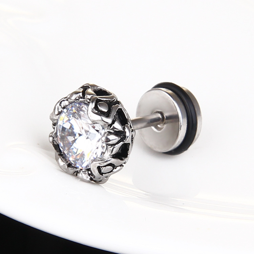 Retro Floral Crown Zircon Stud Earrings Stainless Steel Diamond Ear Rings for Women Men Fashion Fine Jewelry
Retro Floral Crown Zircon Stud Earrings Stainless Steel Diamond Ear Rings for Women Men Fashion Fine Jewelry