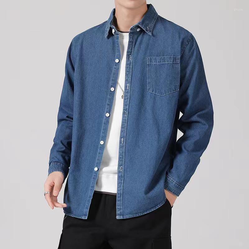 Men' Casual Shirts Men' Fashion Denim Dress Shirt Solid Long Sleeve Clothing Button Down Korean Style Loose Top Male Luxury Formal, A002
Men' Casual Shirts Men' Fashion Denim Dress Shirt Solid Long Sleeve Clothing Button Down Korean Style Loose Top Male Luxury Formal, A002
